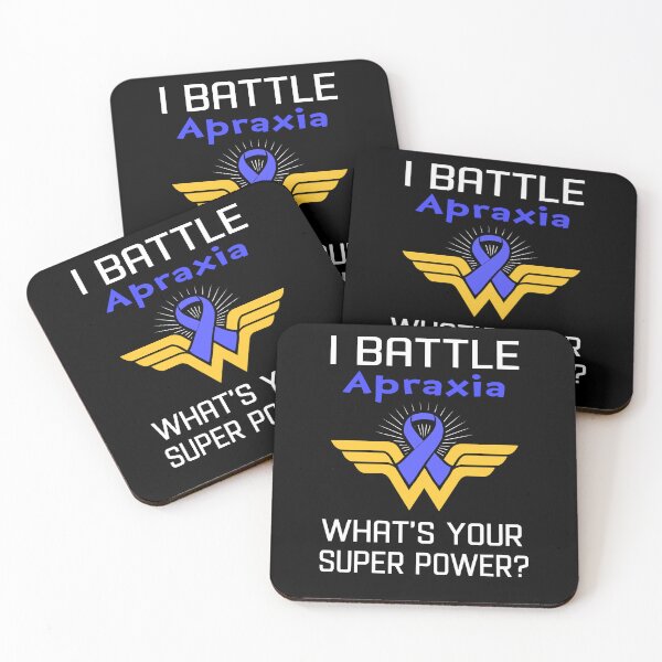 Item preview, I Battle Apraxia What's Your Super Power Support Apraxia Warrior Gifts  designed and sold by Sabfit.