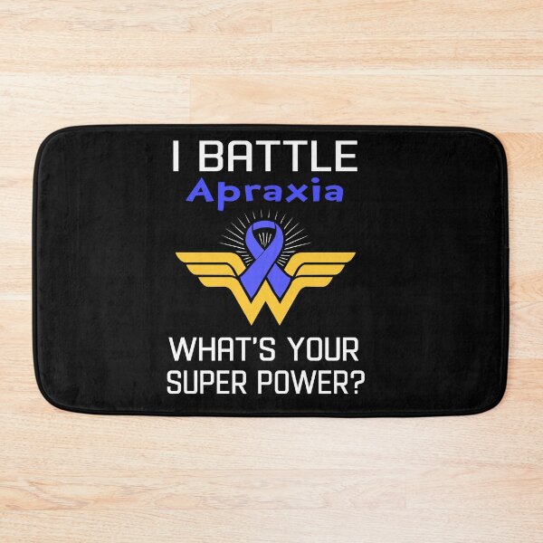 Item preview, I Battle Apraxia What's Your Super Power Support Apraxia Warrior Gifts  designed and sold by Sabfit.