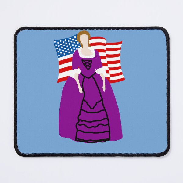 Item preview, Purple Colonial Woman with American Flag designed and sold by eevee135.
