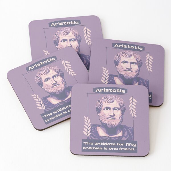 Item preview, Aristotle Portrait and Quote designed and sold by Unhinged Heather.