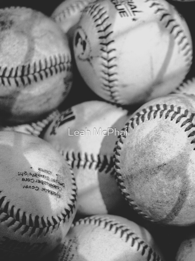Baseballs in Black and White by LeahMcPhail
