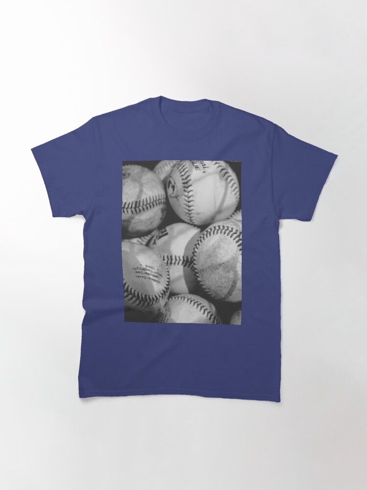 Alternate view of Baseballs in Black and White Classic T-Shirt