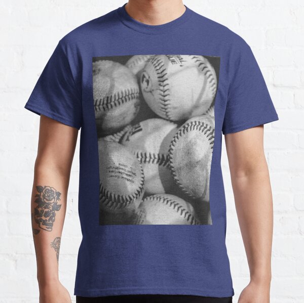 Baseballs in Black and White Classic T-Shirt