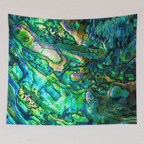 Item preview, Abstract Paua Abalone Shell Texture Pattern, Polished Paua Abalone Shell, Multicolor Paua Abalone Shell Haliotis Background, Shiny Mother Of Pearl Paua Abalone Shell designed and sold by Trendymotion.