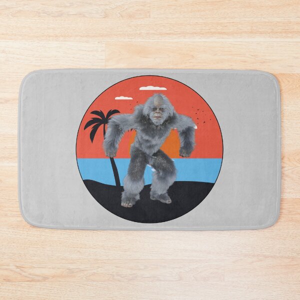 Item preview, Big foot shirts for men, big foot hats, big foot stickers, big foot o'clock, big foot masks, big foot phone cases, big foot shower curtain, big foot mats  designed and sold by Poussyarts.