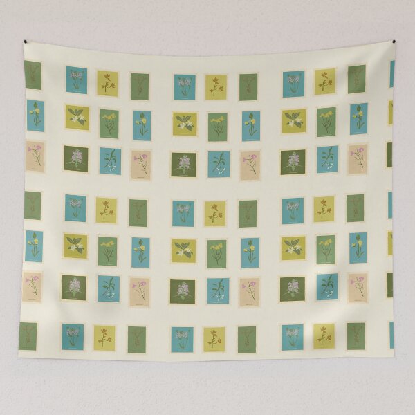 Item preview, Flower postage stamps  designed and sold by SkyisBright.