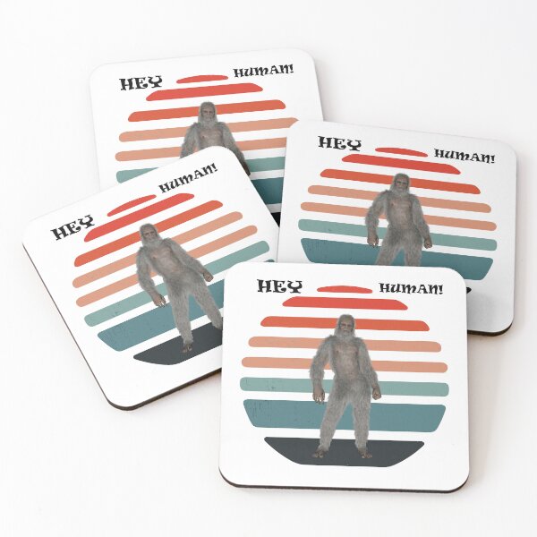 Item preview,  Big foot hey human shirts for men, big foot hey human hats, big foot hey human stickers, big foot hey human o'clock, big foot hey human masks, big foot hey human phone cases  designed and sold by Poussyarts.