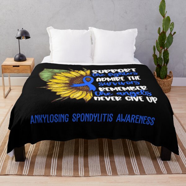 Item preview, Ankylosing Spondylitis Awareness - Support the Fighters Admire the Survivors Remember the Angels Never Give Up designed and sold by whlrcheryl.