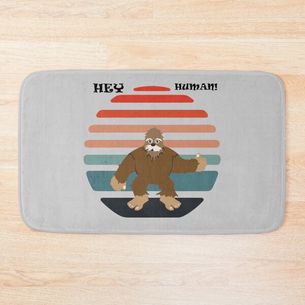 Item preview,  Big foot hey human shirts for men, big foot hey human hats, big foot hey human stickers, big foot hey human o'clock, big foot hey human masks, big foot hey human phone cases  designed and sold by Poussyarts.