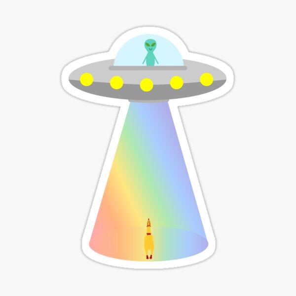 Item preview, Alien UFO , Rubber Chicken Abduction  designed and sold by amylydesign.