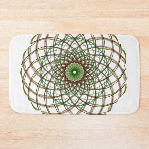 Item preview, green and brown dark flower like mandala designed and sold by eevee135.