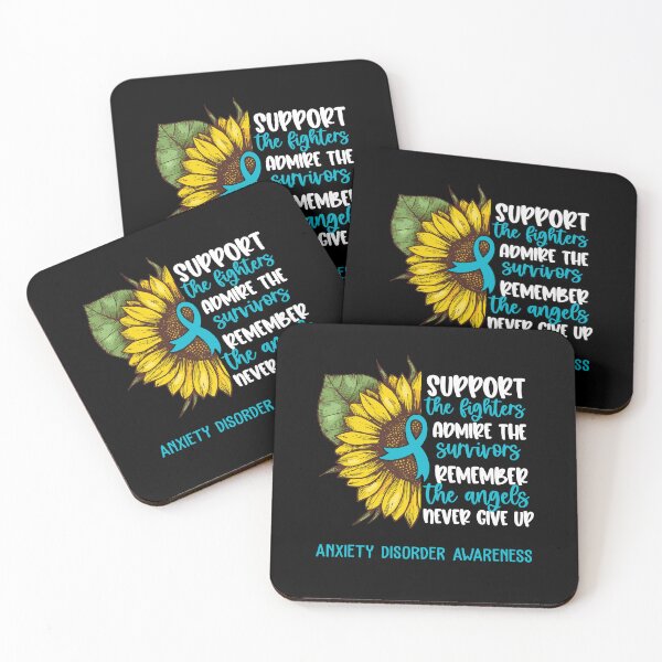 Item preview, Anxiety Disorder Awareness - Support the Fighters Admire the Survivors Remember the Angels Never Give Up designed and sold by whlrcheryl.