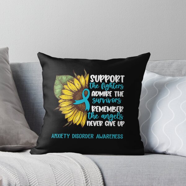 Item preview, Anxiety Disorder Awareness - Support the Fighters Admire the Survivors Remember the Angels Never Give Up designed and sold by whlrcheryl.