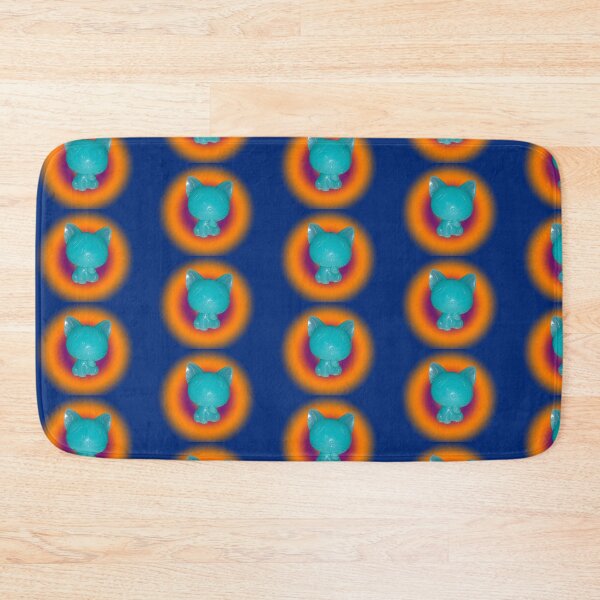 Item preview, Blue Resin Kitty with circle background designed and sold by eevee135.