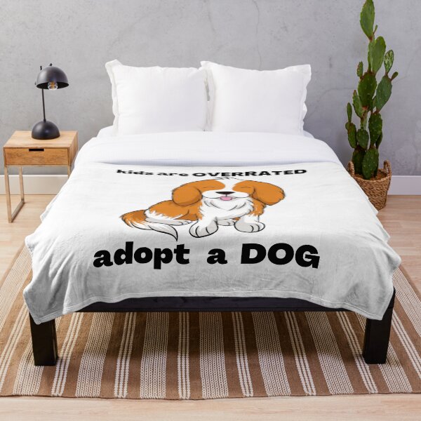 Aperçu de l'œuvre Les enfants sont surestimés Adopter un chien : vraiment mignon créée et vendue par CuteMaster.