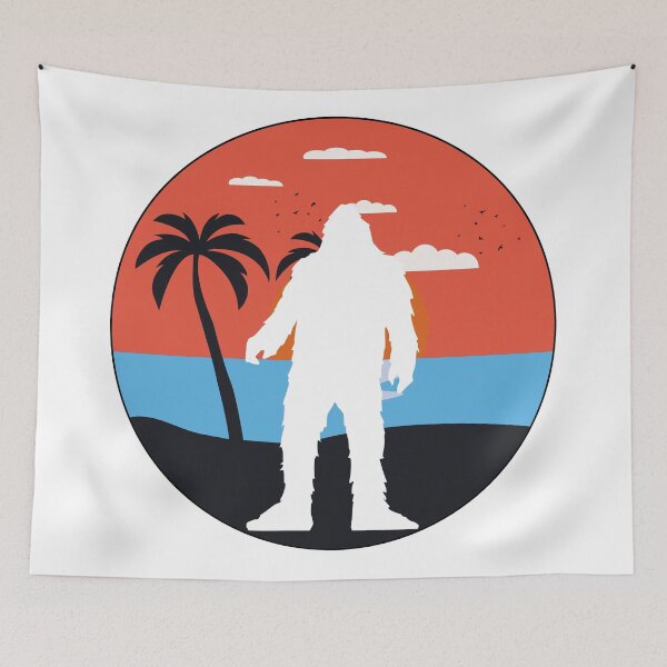 Item preview, Big foot shirts for men, big foot hats, big foot stickers, big foot o'clock, big foot masks, big foot phone cases, big foot shower curtain, big foot mats  designed and sold by Poussyarts.