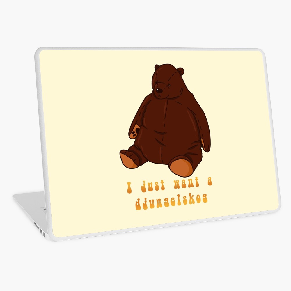 I Just Want a Djungelskog Ikea Bear Cartoon Greeting Card for