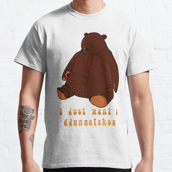 Item preview, I Just Want a Djungelskog Ikea Bear Cartoon designed and sold by ellabirch.
