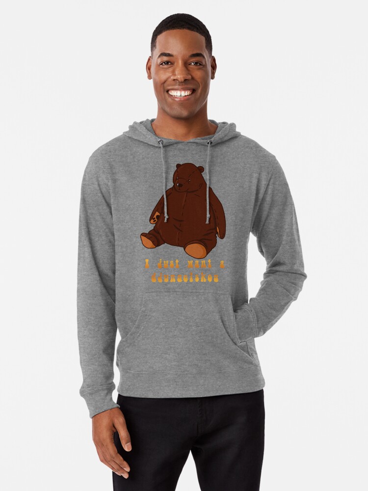 I Just Want a Djungelskog Ikea Bear Cartoon Lightweight Hoodie for Sale by  ellabirch
