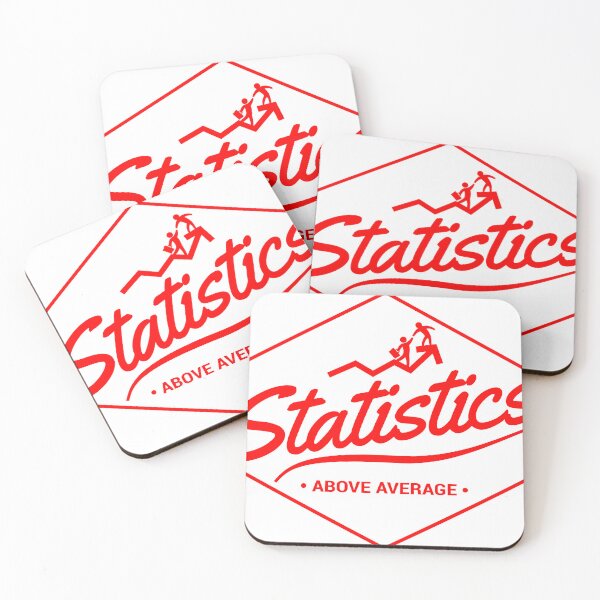 Artikelvorschau, Statistik über dem Durchschnitt Rot entworfen und verkauft von Deep End Design.