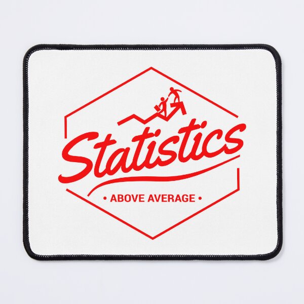 Item preview, Statistics Above Average Red designed and sold by Deep End Design.