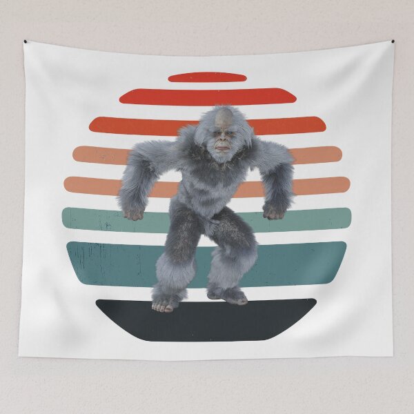 Item preview,  Big foot shirts for men, big foot hats, big foot stickers, big foot o'clock, big foot masks, big foot phone cases, big foot shower curtain, big foot mats  designed and sold by Poussyarts.
