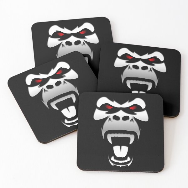 Item preview, Gorilla with red eyes angry face designed and sold by Nambaro.