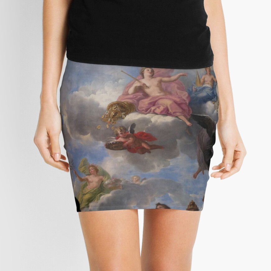 Anxiety Angel Mini Skirt in Gold – Lolita Collective