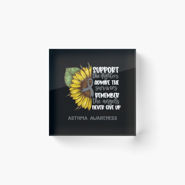 Item preview, Asthma Awareness - Support the Fighters Admire the Survivors Remember the Angels Never Give Up designed and sold by whlrcheryl.