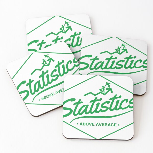 Item preview, Statistics Above Average Green designed and sold by Deep End Design.