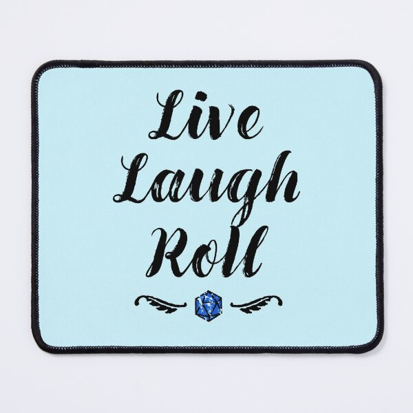 Item preview, Live Laugh Roll DnD Gift designed and sold by Cute N' Nerdy Shop.