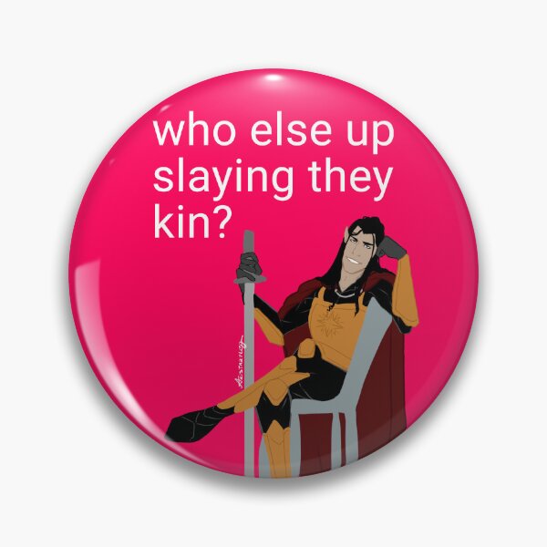 Item preview, (WHITE TEXT, TRANSPARENT) Kinslaying Swag designed and sold by Aristartled.