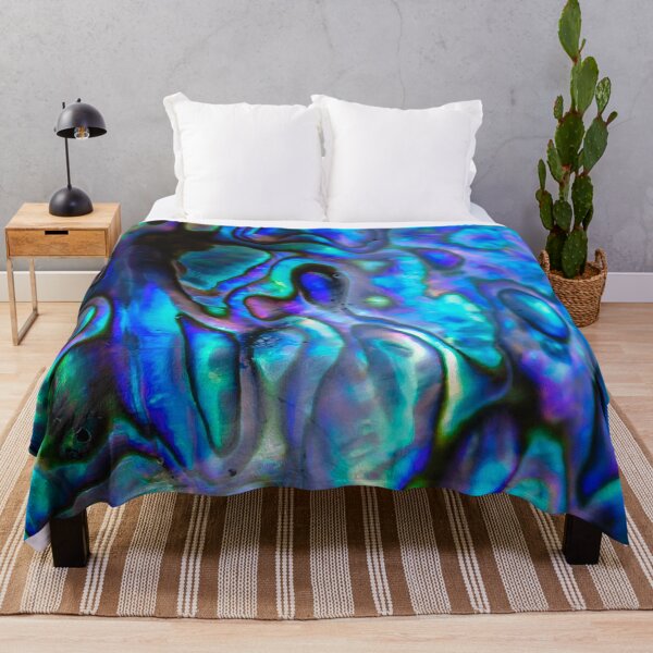 Vista previa del artículo con la obra «Patrón de textura de concha de abulón de Paua abstracta, concha de abulón de Paua pulida, fondo de concha de abulón de Paua multicolor Haliotis, concha de abulón de Paua de nácar brillante», diseñado y vendido por Trendymotion.