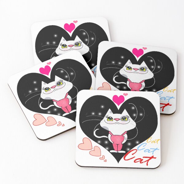 Item preview, Thinking of good friends - A homesick kitten (cat)  designed and sold by Shirley cute art .