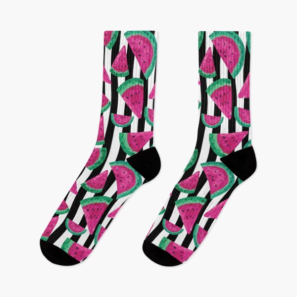 Item preview, Painterly Watermelons Classic Stripe designed and sold by Redhillcreative.