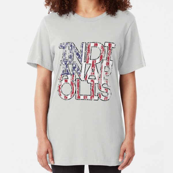 US Flag City - Indianapolis Slim Fit T-Shirt