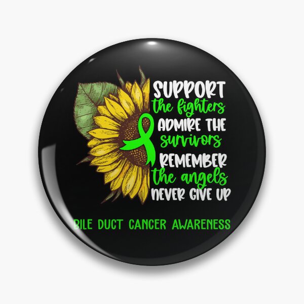 Item preview, Bile Duct Cancer Awareness - Support the Fighters Admire the Survivors Remember the Angels Never Give Up designed and sold by whlrcheryl.