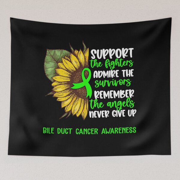 Item preview, Bile Duct Cancer Awareness - Support the Fighters Admire the Survivors Remember the Angels Never Give Up designed and sold by whlrcheryl.