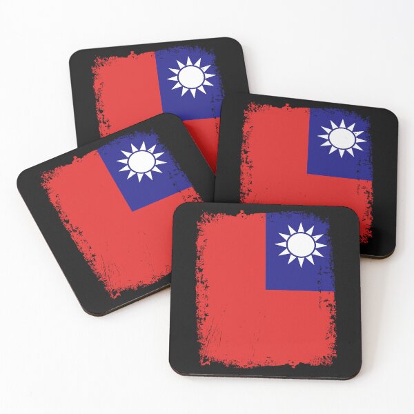 Item preview, Taiwan Flag Distressed designed and sold by rafaeltto.