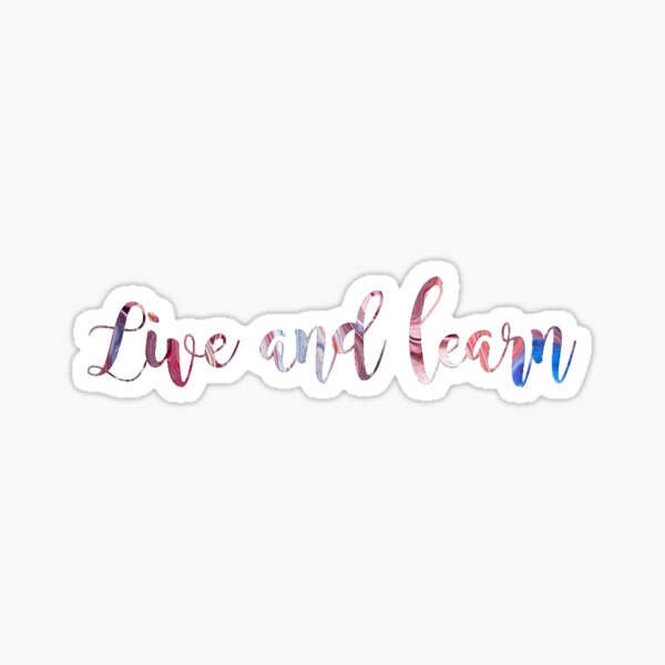 Vista previa del artículo con la obra «Vive y aprende», diseñado y vendido por jensgill.