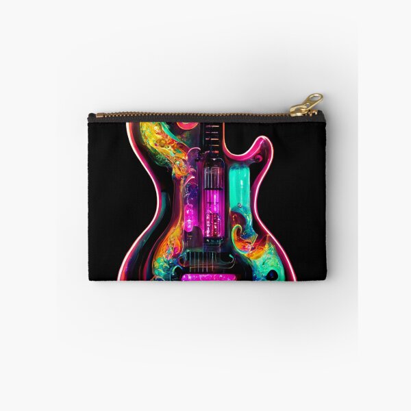 Item preview, Gfab Bfab Gen Ai FFab ABAI Surreal Trends Clothing Neon Electric guitar designed and sold by Surrealtrends.