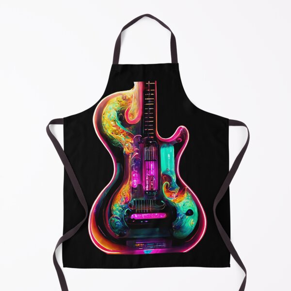Item preview, Gfab Bfab Gen Ai FFab ABAI Surreal Trends Clothing Neon Electric guitar designed and sold by Surrealtrends.