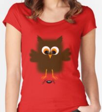 Owl-rachnophobia Women's Fitted Scoop T-Shirt