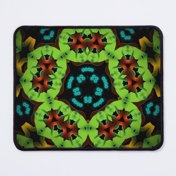 Item preview, Seamless Green Pixel Mandala bulbs designed and sold by Afro-spirit-art.