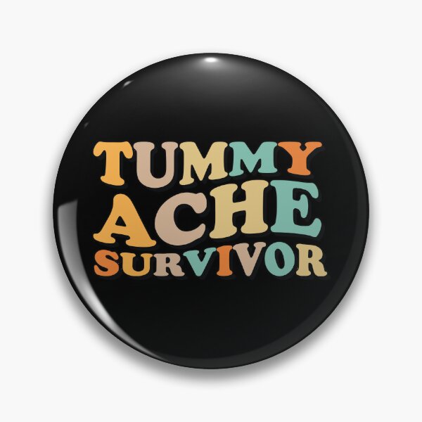 Item preview, Groovy Vintage Tummy Ache Survivor Stomachache IBS designed and sold by Tatus Brinal.