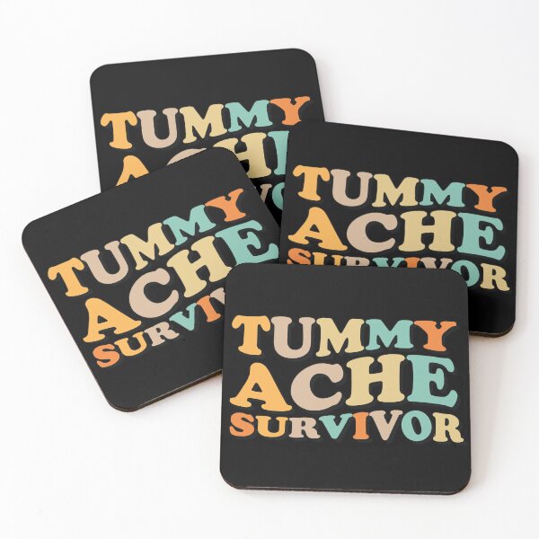 Item preview, Groovy Vintage Tummy Ache Survivor Stomachache IBS designed and sold by Tatus Brinal.