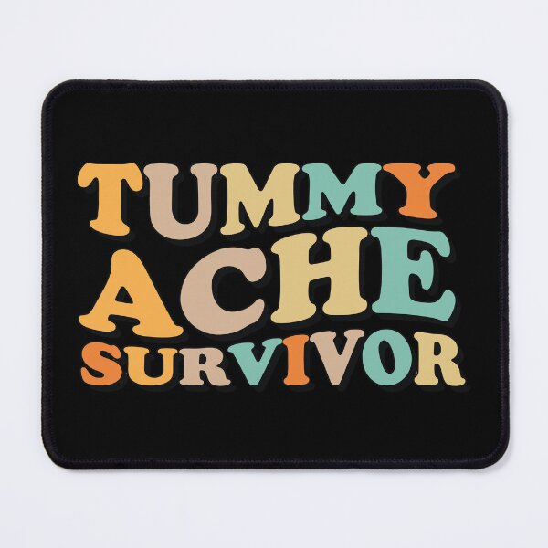 Item preview, Groovy Vintage Tummy Ache Survivor Stomachache IBS designed and sold by Tatus Brinal.