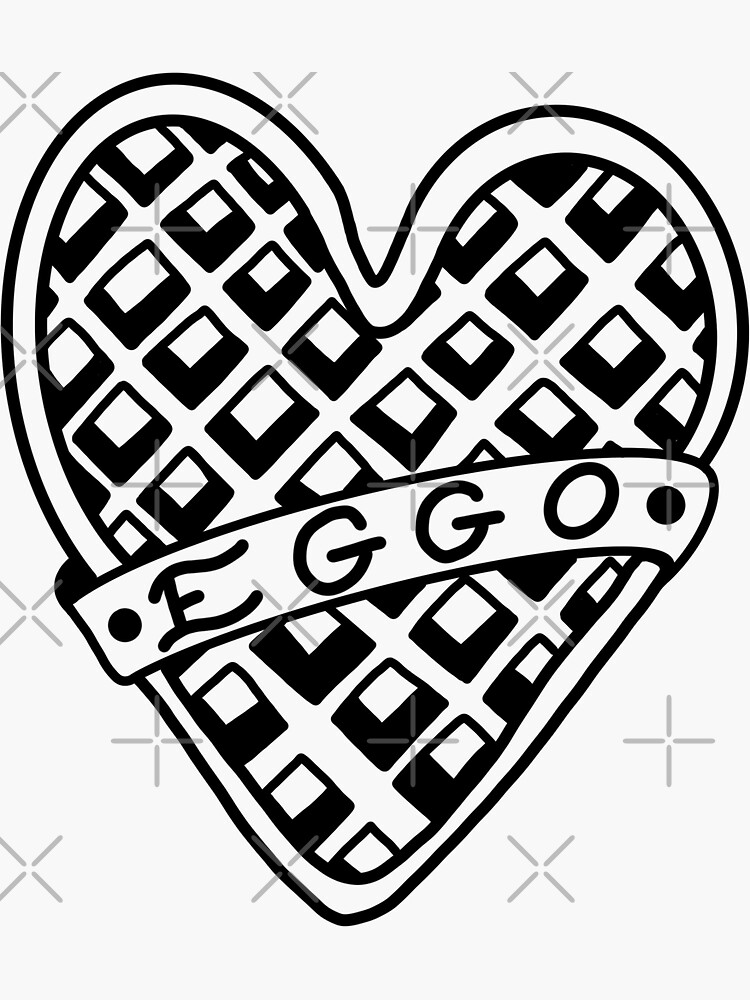 "Eggo waffles" Sticker for Sale by Violets-Designs | Redbubble