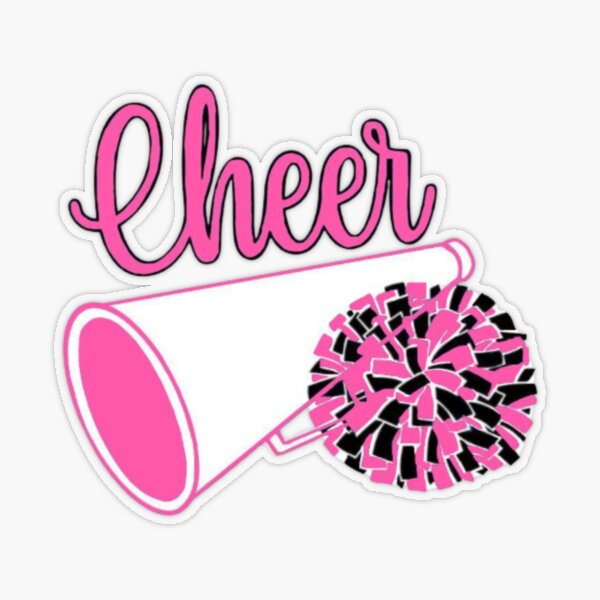 Cheerleader Pink Pom Poms Sticker for Sale by ClothingIL