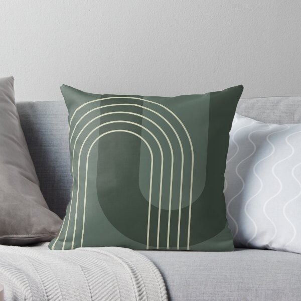 Item preview, Geometric Lines and Shapes 31 in Sage Green designed and sold by nineFlorals.